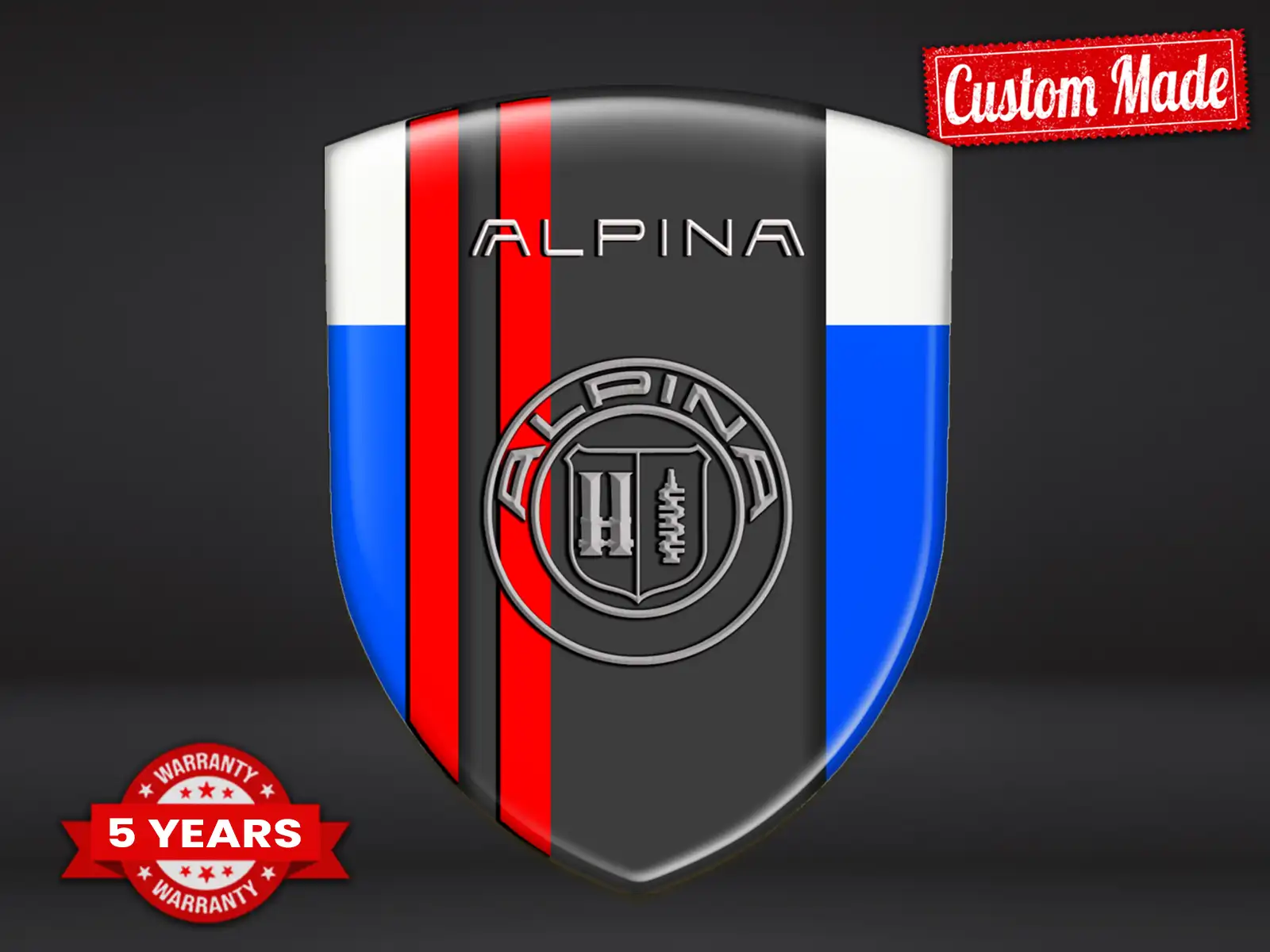 Alpina Autosticker Premium Stern Exklusiv Design